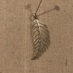 Stella & Dot Leaf Silver Charm